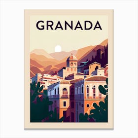 Granada Vintage Travel Poster Canvas Print