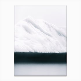 Minimalist Iceberg In The Ocean Canvas Print