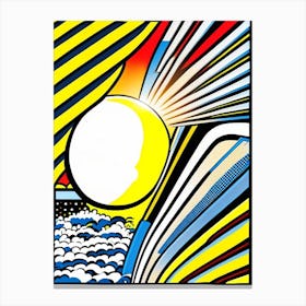 Tide Bright Comic Space Canvas Print