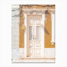 The Portugese White Door Canvas Print