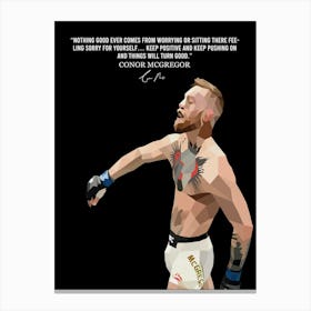 Conor Mcgregor Quotes 1 Canvas Print