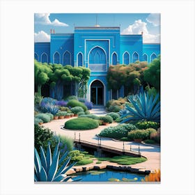 Blue House Canvas Print