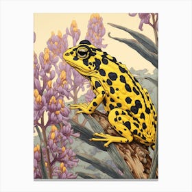 Poison Dart Frog Japanese Style Illustration 1 Canvas Print