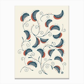 Graceful Flytrap Tango [ivory] Canvas Print