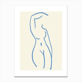 Abstract Women Body Line  Canvas Print