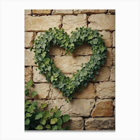 Heart Shaped Ivy 1 Canvas Print