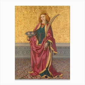 Saint Agatha, Raphael Vergos Canvas Print