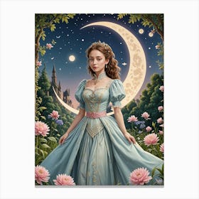 Crescent Moon Princess Canvas Print