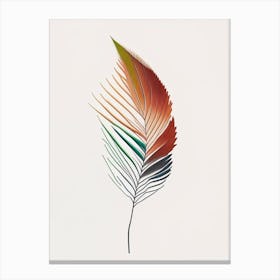 Cypress Leaf Abstract 3 Canvas Print
