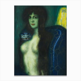 The Sin 1909 by Franz Von Stuck - "Palermo" or ''Die Sünde'' in HD Immaculate 1 Canvas Print