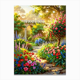 Garden In The Sun Canvas Print