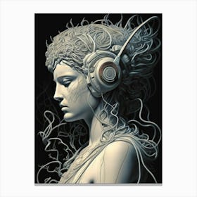 Dj Headphone 1 Canvas Print