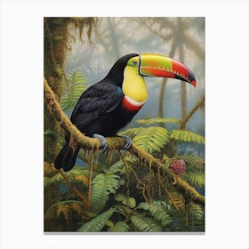 Vivid Canopy: Toucan Wall Print Canvas Print
