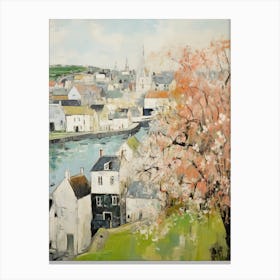 Padstow (Cornwall) Painting 2 Canvas Print