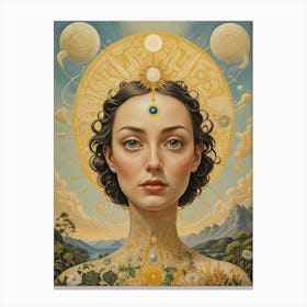 The Sun Woman Canvas Print