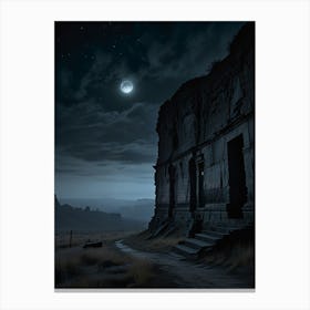 Ruins At Night Canvas Print