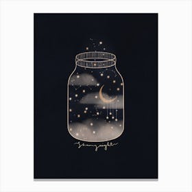 Starry Night Jar Canvas Print