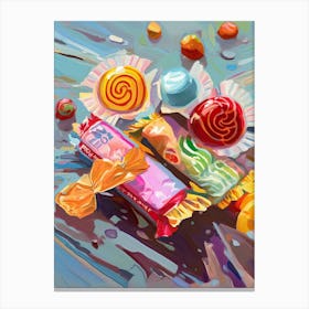 Candies Oil Painting 6 Canvas Print