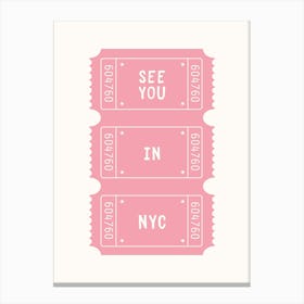 See You in NYC Posters Canvas Print