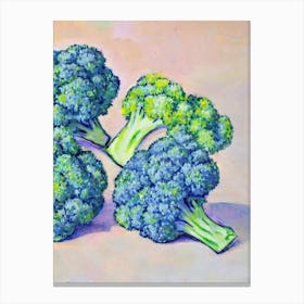 Broccoli Fauvist vegetable Canvas Print