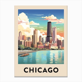 Chicago Travel Poster 22 Canvas Print