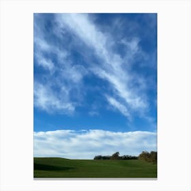 Sky Over A Field 1 Canvas Print