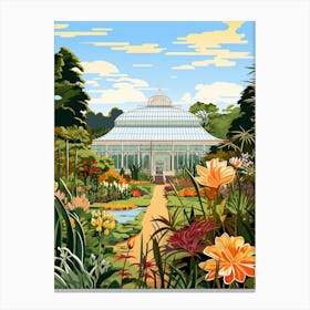 Royal Botanic Garden Edinburgh United Kingdom Illustration 2   Canvas Print