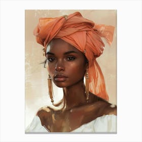 Turban Girl Canvas Print