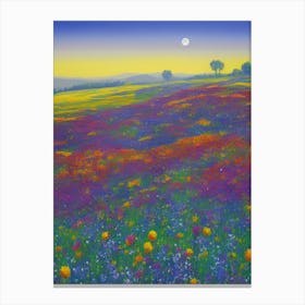 Poppies In The Meadow Canvas Print