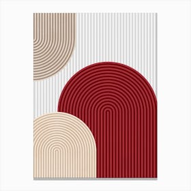 Lines and arcs Canvas Print