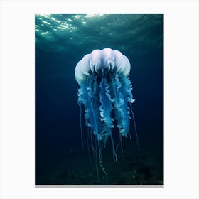 Lions Mane Jellyfish Ocean Realistic 2 Canvas Print