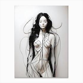Wire Sculpture 4 Canvas Print