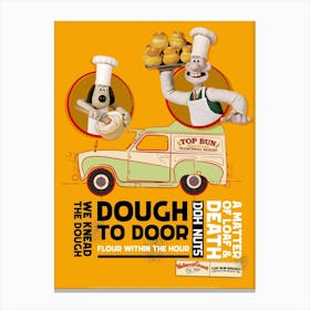 Dough To Door Canvas Print