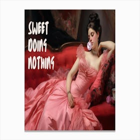 Sweet Doing Nothing Canvas Print