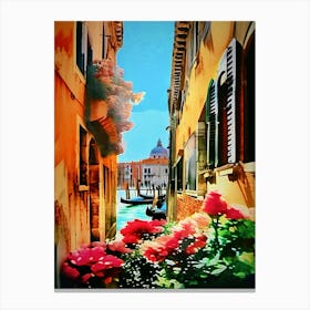 Beautiful Venice, Double Exposure Canvas Print