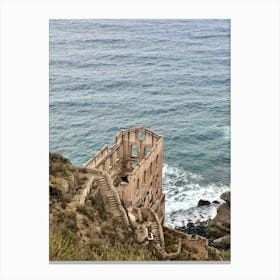 Abandoned Building On The Coast of Tenerife Canvas Print