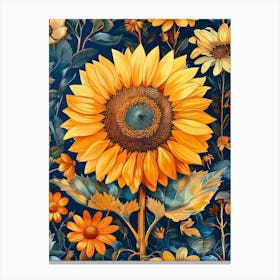 Sunflower Painting Toile