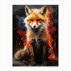 Fire Fox Canvas Print