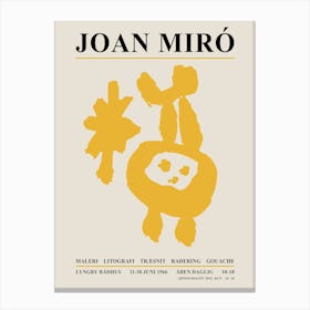 Joan Miro 1 Canvas Print