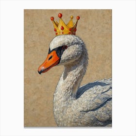 King Swan Canvas Print