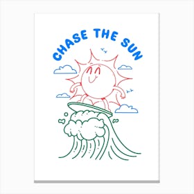 Chase The Sun Canvas Print