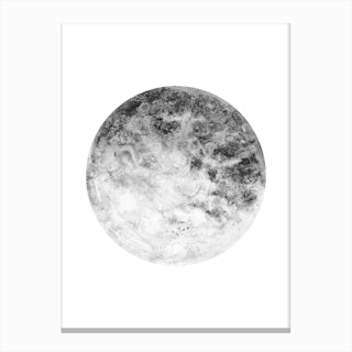 Silver Moon Canvas Print
