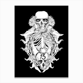 Skeleton Canvas Print