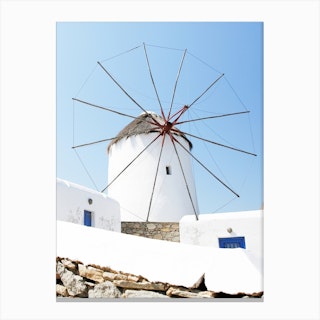 Mykonos Windmill Canvas Print