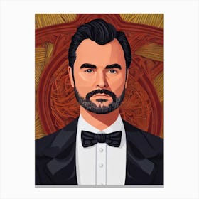 James Mason Illustration Movies Canvas Print