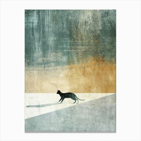 Shadow Of A Cat Canvas Print