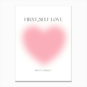 First Self Love Canvas Print