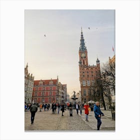 Długi Targ (The Long Market Square) Gdańsk, Poland Canvas Print