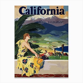 California This Summer Canvas Print