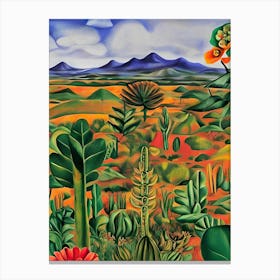 Cactus Landscape Canvas Print